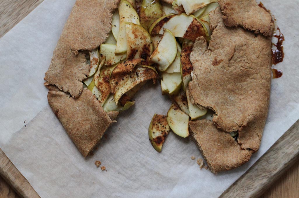 Spelt apple galette